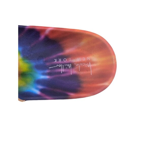 Nicole Miller tie dye rhinestone 2 buckle sandals Size 8 - Picture 7 of 10